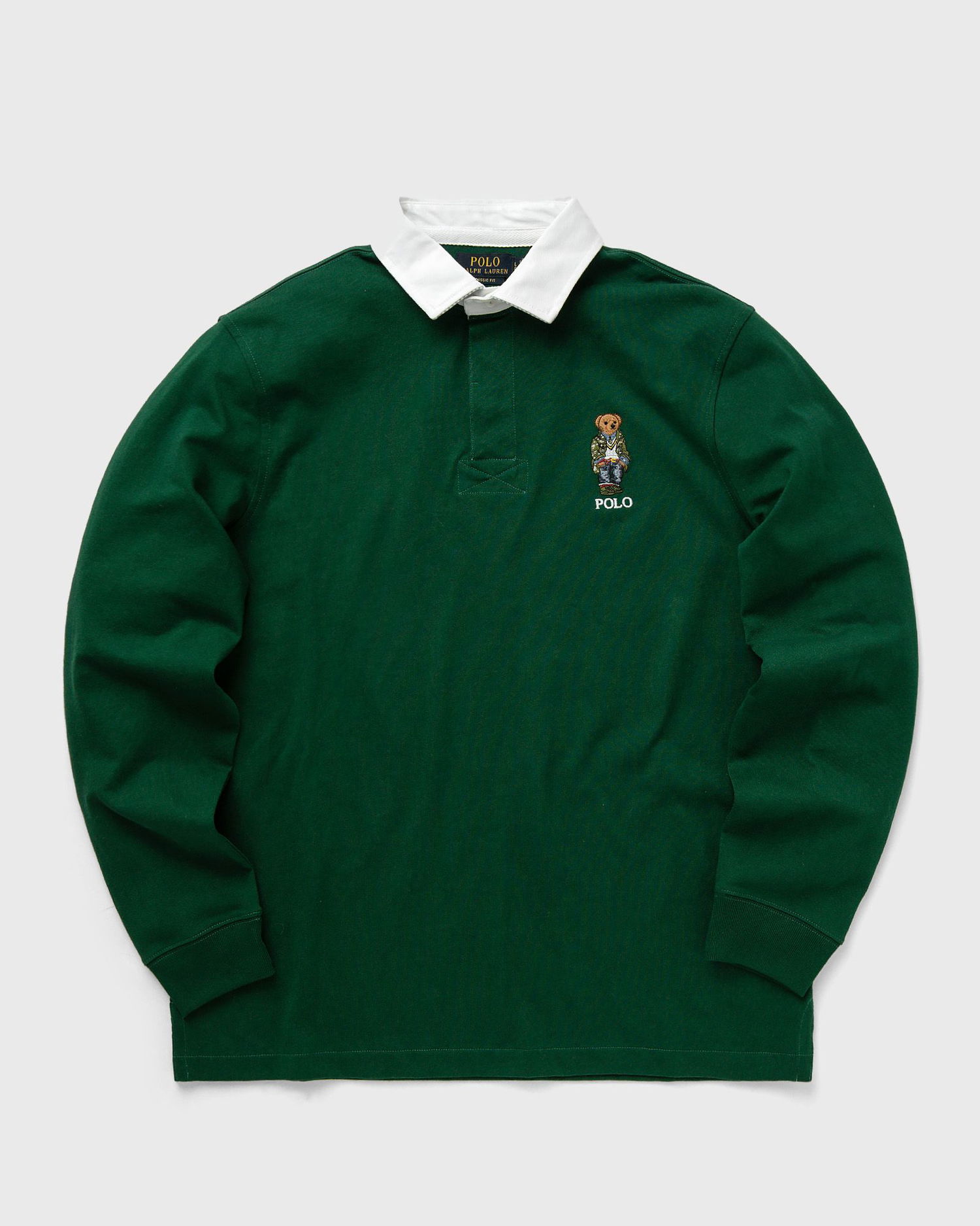 Polo skjorte Polo by Ralph Lauren LSRGBYCLSM15-LONG SLEEVE-RUGBY Grøn | 710934703001, 0
