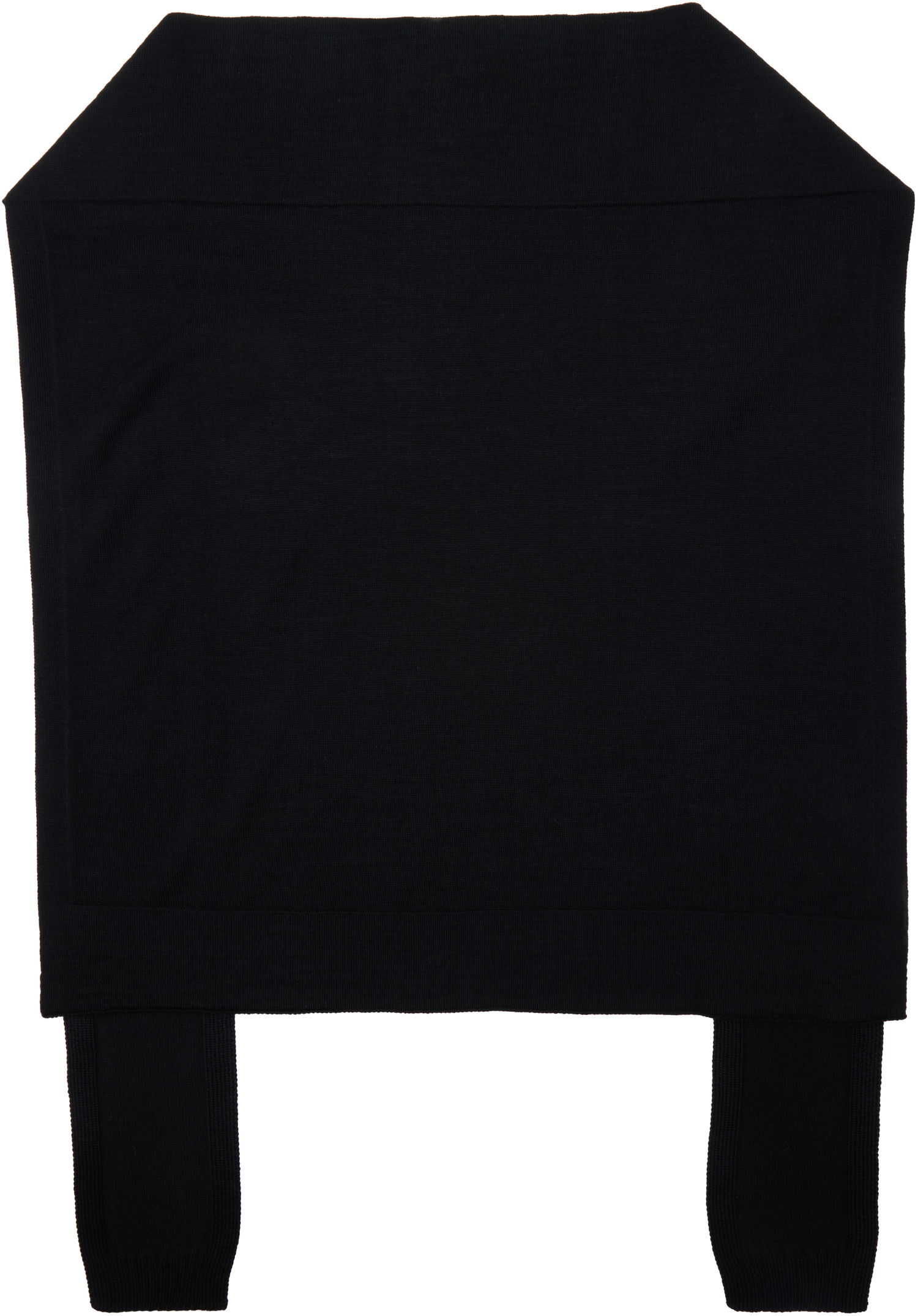 Tørklæde LEMAIRE Lemaire Trompe L'oeil Shrug Sort | AC1207 LK087, 1
