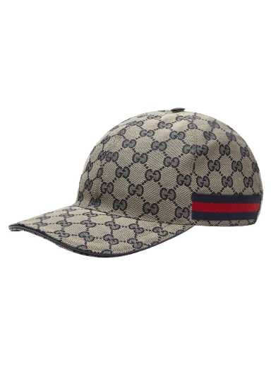 Kasket Gucci GG Jacquard Baseball Cap Navy Grå | 696845-4HAQQ-4068