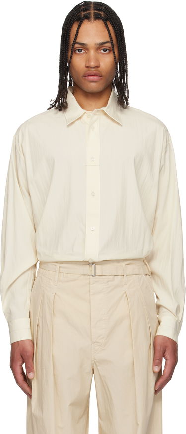 Skjorte LEMAIRE Lemaire Loop Button-Up Shirt Beige | SH1169 LF1370, 0