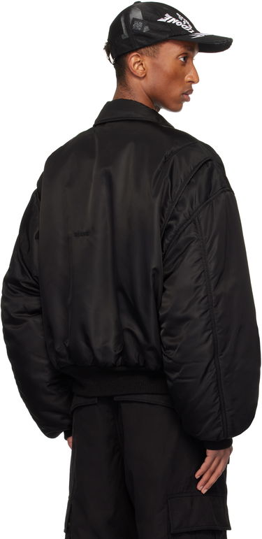 Bomberjakke We11done Collar Bomber Jacket Sort | WD-JP3-24-023-U-BK, 2