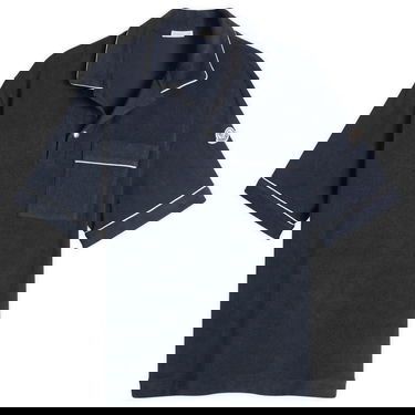 Polo skjorte Moncler Men's Cotton Terry Polo Shirt Mørkeblå | 8A000-22-89AVN-778, 1