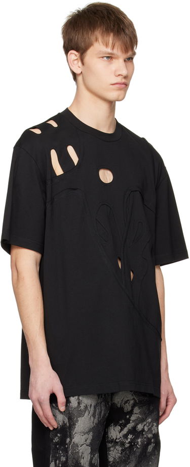 T-shirt Feng Chen Wang Feng Chen Wang Cutout T-Shirt Sort | FUS15TS01B, 1