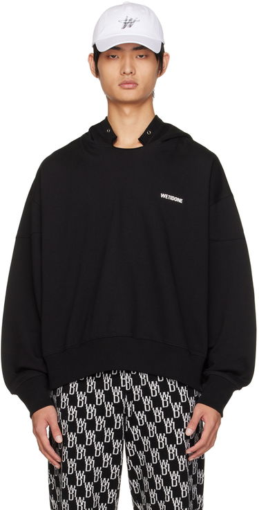 Sweatshirt We11done We11done Signature Hoodie Sort | WD-TH3-22-867-U-BK, 0