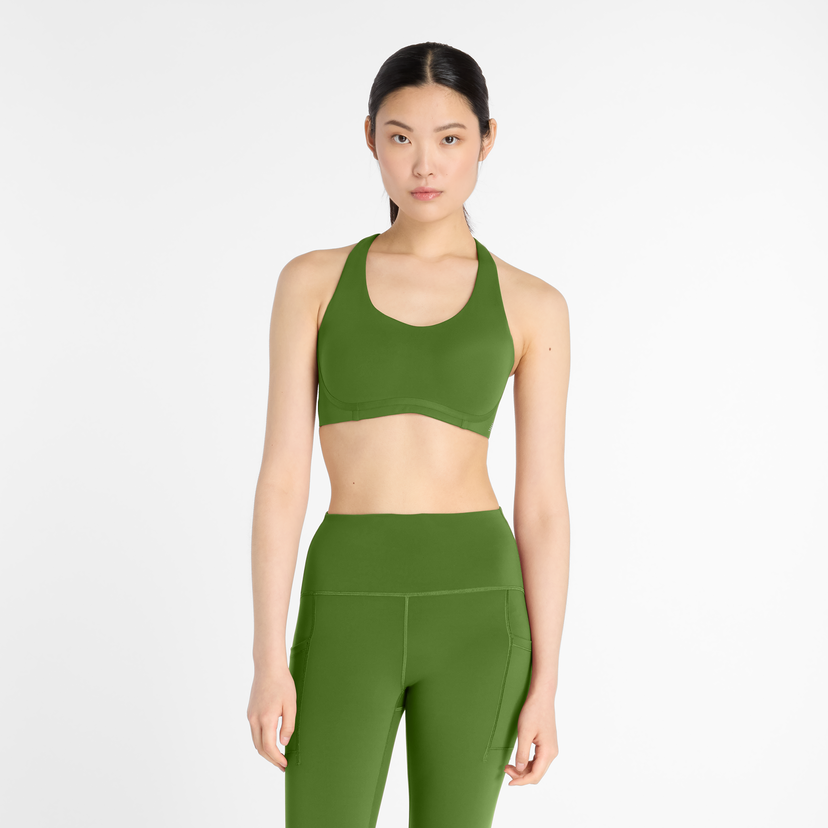 Bh New Balance Halter Neck Sports Bra Grøn | NBWB51052AGN