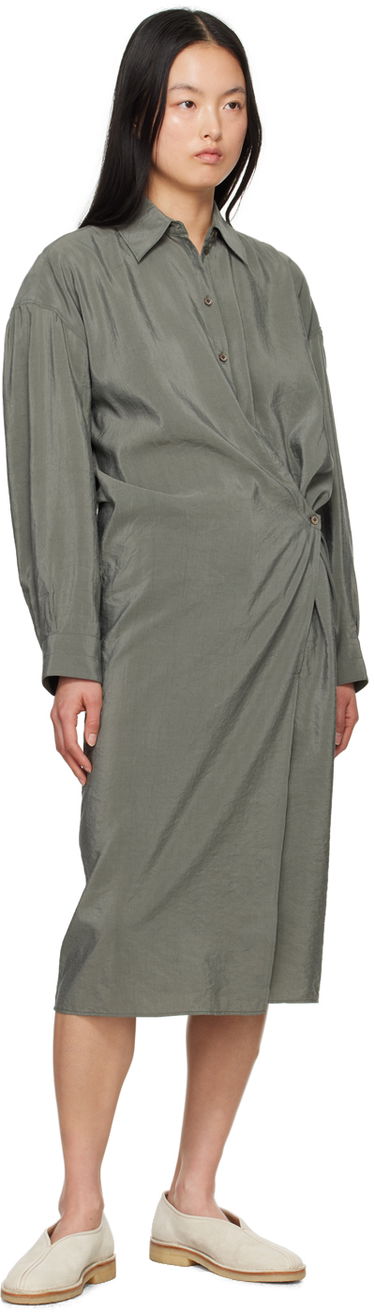 Kjole LEMAIRE Lemaire Twisted Midi Dress Grøn | DR1024 LF208, 3