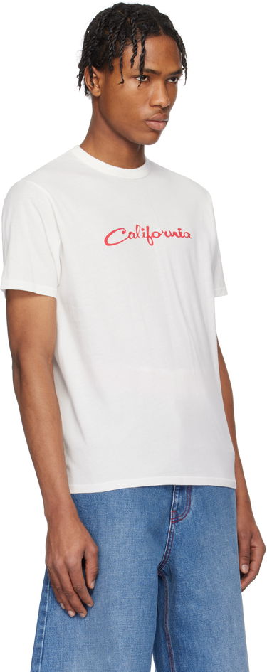 T-shirt ERL ERL 'California' Signature T-Shirt Hvid | ERL10T001, 1