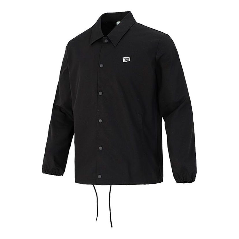 Vindjakke Puma Woven Coach Jacket Sort | 532172-01