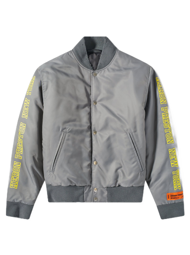 Jakke HERON PRESTON HP Sponsor Nylon Varsity Jacket Grå | HMEK001S23FAB0010925