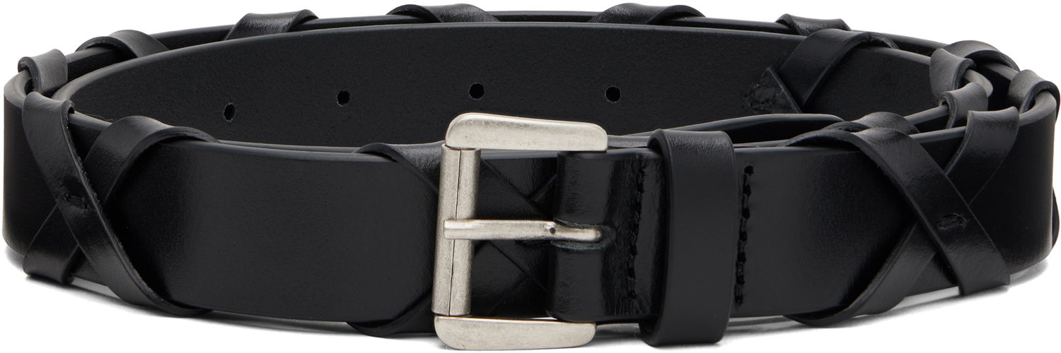 Bælter Ann Demeulemeester Ann Demeulemeester Madde Crossover Leather Belt Sort | 2520-W-BE27-LT128-099, 0