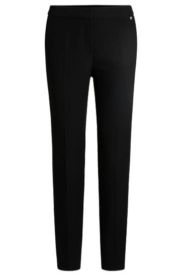 Bukser BOSS Slim Fit Stretch Trousers with Logo Rivet Sort | 50539991, 0