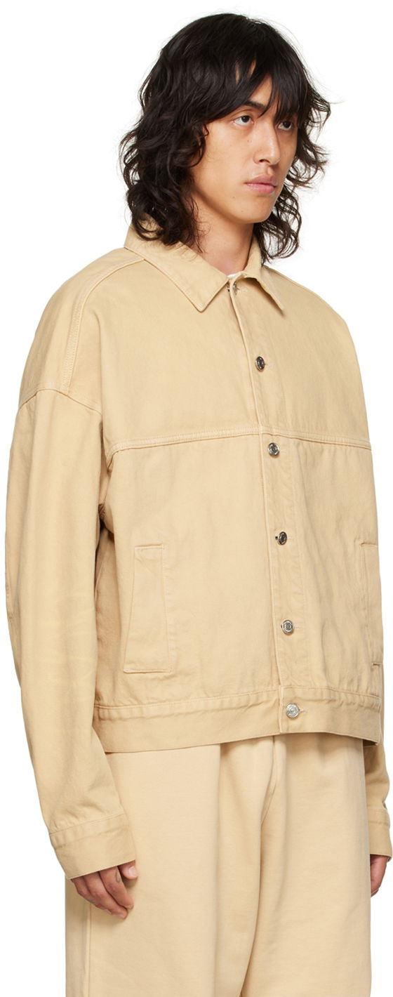 Jakke We11done We11done Trucker Denim Jacket Beige | WD-DJ3-22-376-U-BG, 1