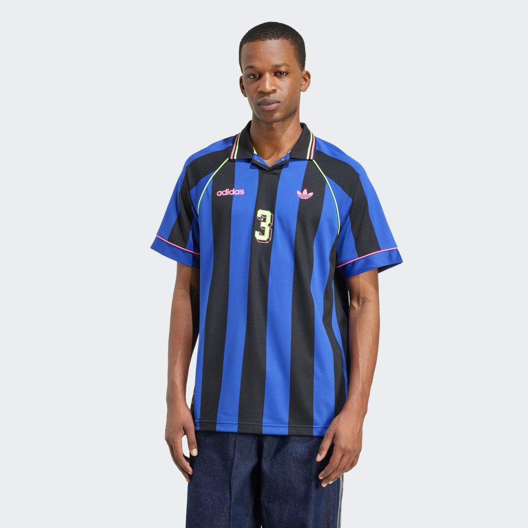 Jersey adidas Performance Striped Soccer Jersey Blå | KD2307, 0