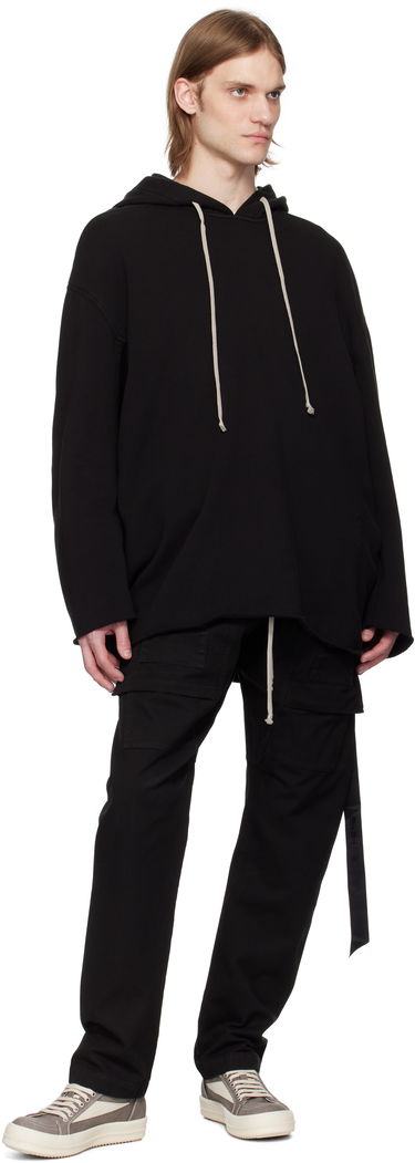Sweatshirt Rick Owens Rick Owens DRKSHDW Peter Hollywood Hoodie Sort | DU01E3280 FP, 3