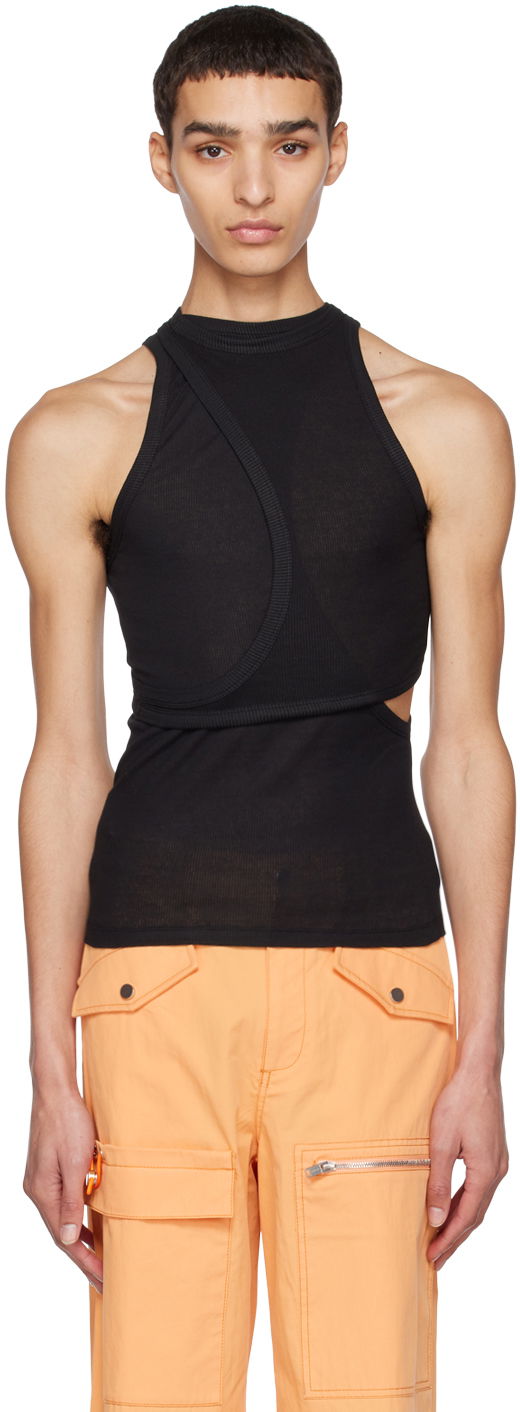Tanktop Dion Lee Modular Tank Top Sort | C3101R23