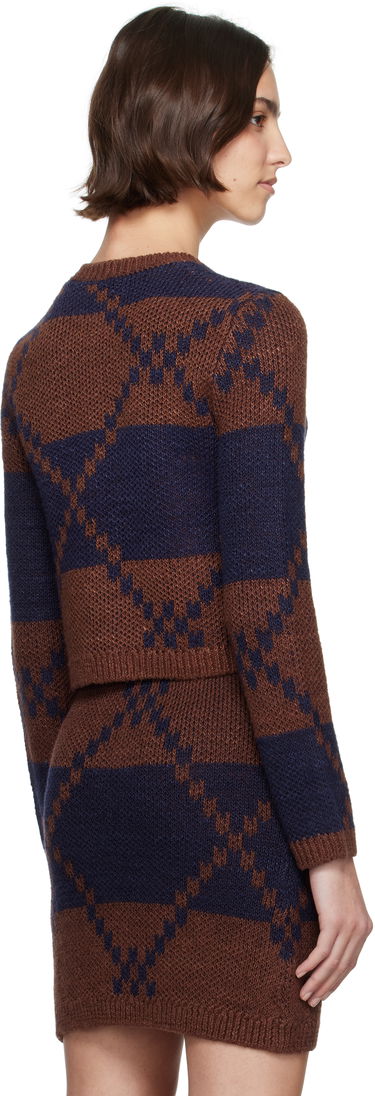 Sweater JW Anderson JW Anderson Fairisle Knit Cardigan Brun | KW1411-YN0439, 2