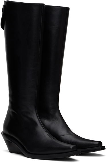 Kjole Ann Demeulemeester Ann Demeulemeester Auke Pointy Tall Boots Sort | 2402-W-R35-LT141-099, 3