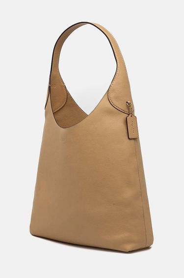 Håndtaske Coach Leather Handbag Beige | CU044, 1