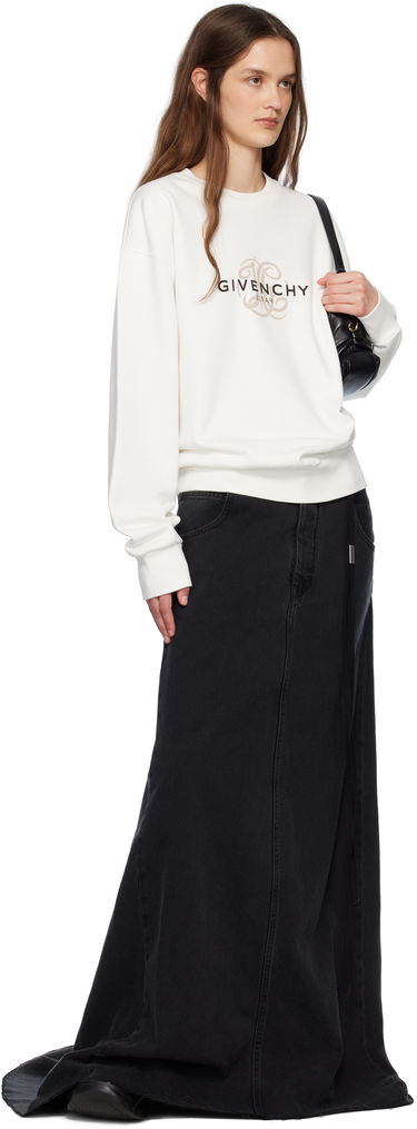 Sweater Givenchy Givenchy Reverse Sweatshirt Hvid | BMJ0LC3YQJ130, 3