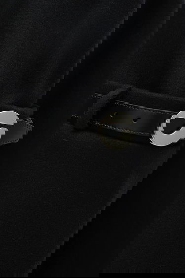 Frakker Coperni Coperni Belted Wool Blend Coat Sort | COPM14F1011, 4