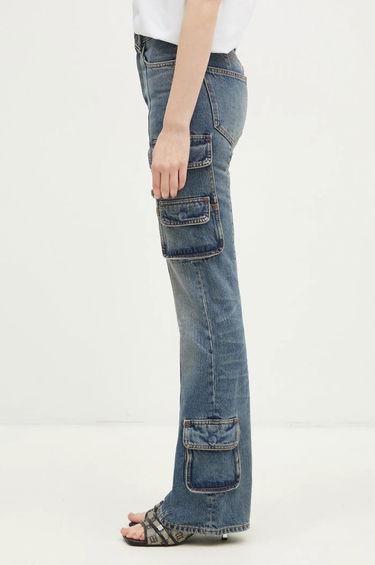 Jeans Fiorucci Multipocket Flared High Waist Jeans Blå | U01FMDJE083DN01DN02, 1