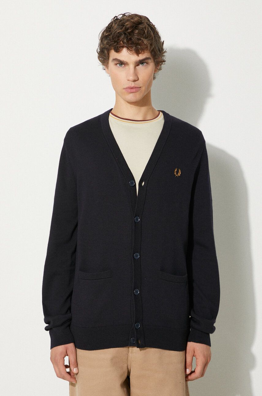 Sweater Fred Perry Cardigan Sweater Blå | K9551.795, 0