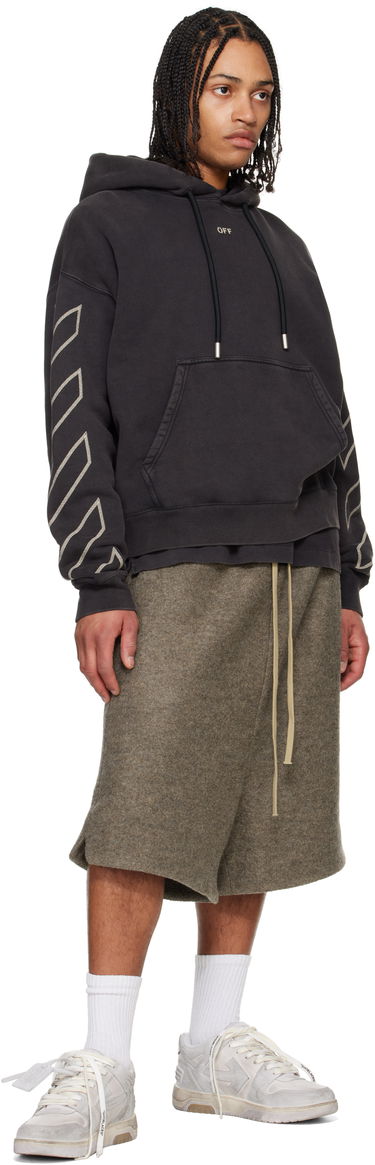 Sweatshirt Off-White Off-White Arrow Skate Martyrdom Hoodie Sort | OMBB085S25FLE00P1361, 3