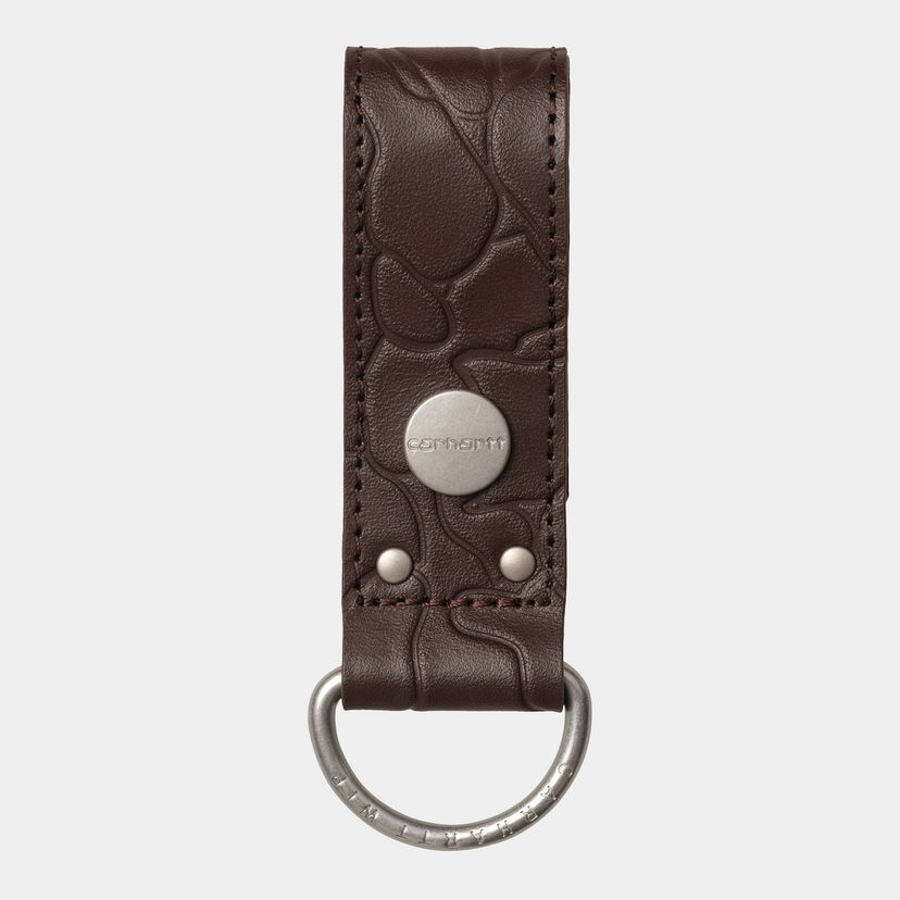 Nøgleringe Carhartt WIP Carhartt WIP Camo Duck Leather Keyholder Brun | I035401_1