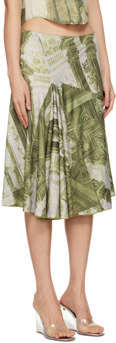 Nederdel Miaou Miaou Mila Midi Skirt Grøn | 4050VISEMB, 1