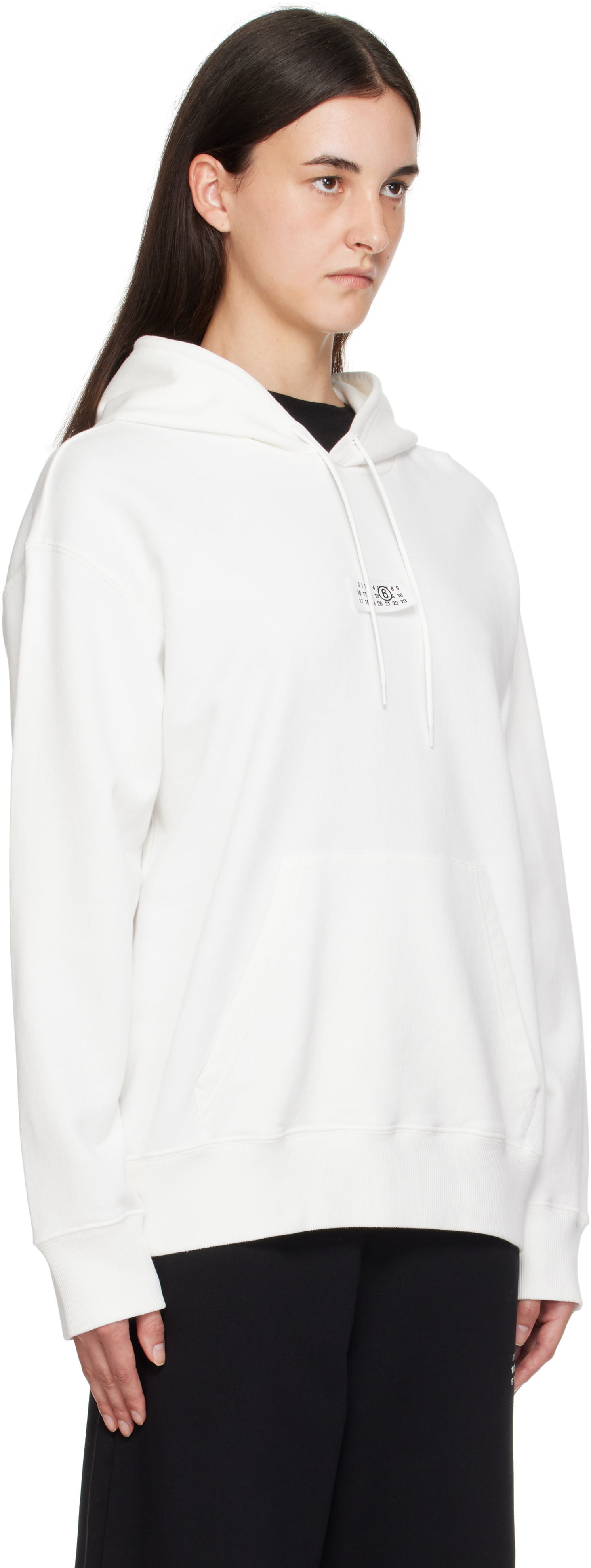 Sweatshirt Maison Margiela MM6 Maison Margiela Numeric Hoodie Hvid | SH0GU0033 M25025, 1