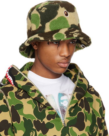 Hat BAPE A Bathing Ape ABC Camo Boa Fleece Bucket Hat Blå | 001HTK801006M, 3