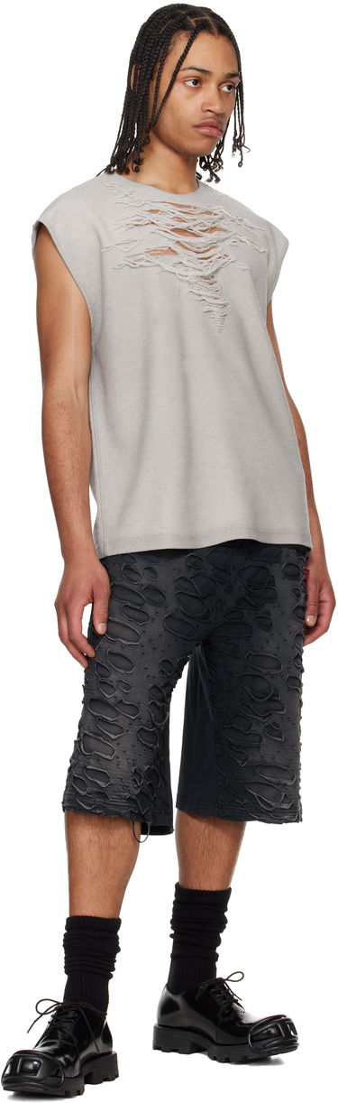 Tanktop Diesel Diesel S-Rub-SL Distressed Tank Top Grå | A19115-0PLAI-97C, 3