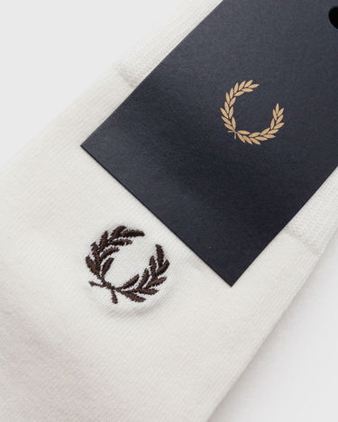 Tøj og tilbehør Fred Perry CLASSIC LAUREL WREATH SOCK Hvid | C7135-560, 2