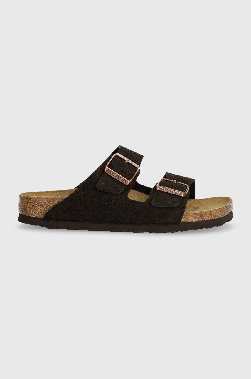 Sneakers og sko Birkenstock Birkenstock Arizona Suede Slides Brun | 1027083, 0