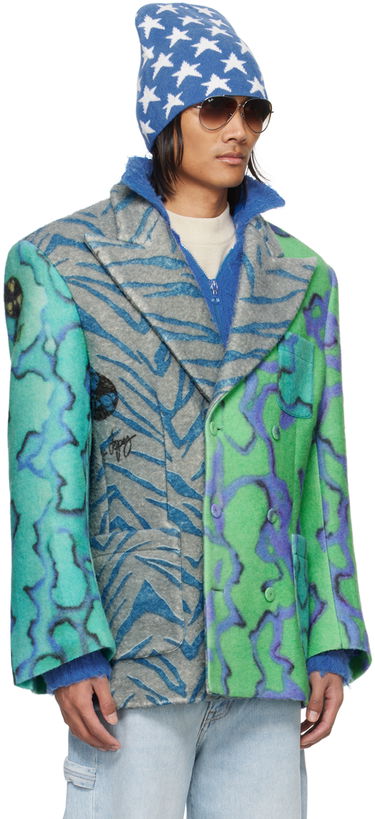 Jakke ERL ERL Printed Blazer Grøn | ERL07J032, 1