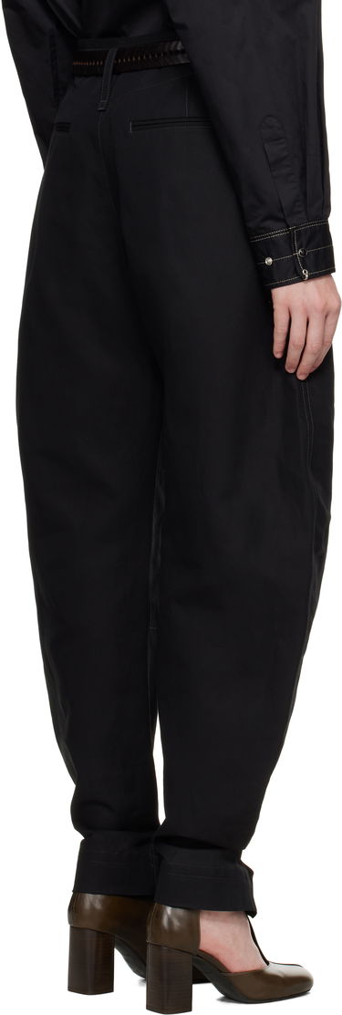 Bukser LEMAIRE Lemaire Tapered Tie-Hem Trousers Sort | PA1184 LF1350, 2