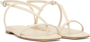Tilbehør Aeyde Aeyde Ella Leather Toe-Post Sandals Beige | A11-FS-BERS8MFL-0121-100-007, 3