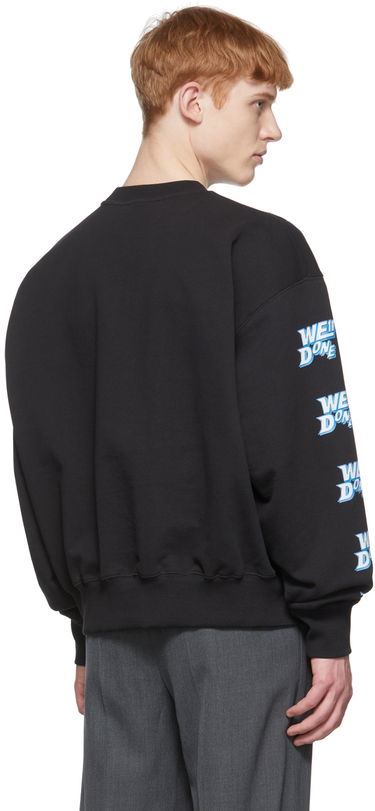 Sweater We11done We11done Logo-Print Sweatshirt Sort | WD-TS1-22-693-U-BK, 2