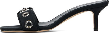 Skopleje Aeyde Aeyde Ilvy Eyelet Grosgrain Mules Sort | A11-HS-GAIS55TB188-SS25-800-069, 2