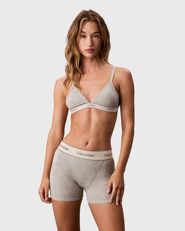 Boksere CALVIN KLEIN Elasticated Waist Boxer Brief Grå | LV00QF8371P7A, 2