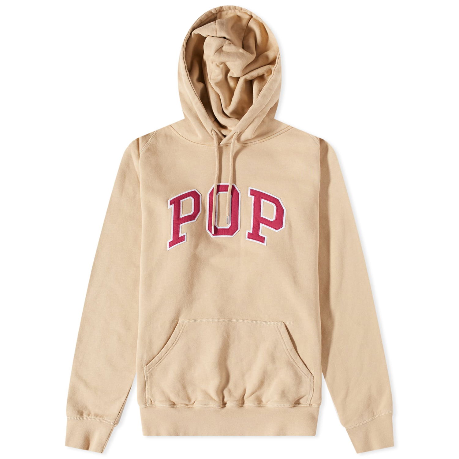 Sweatshirt Pop Trading Company Arch Popover Hoody Beige | POPSS23-01-007, 0