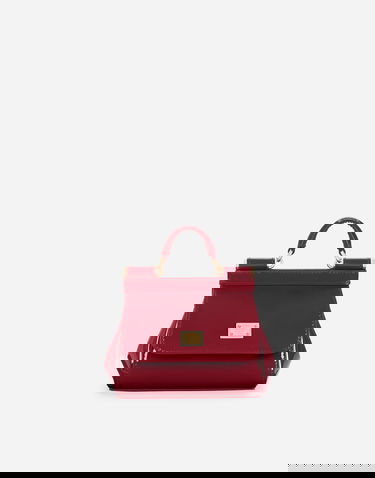 Håndtaske Dolce & Gabbana Dolce & Gabbana Mini Sicily Leather Handbag Rød | BB7504A147180343, 0
