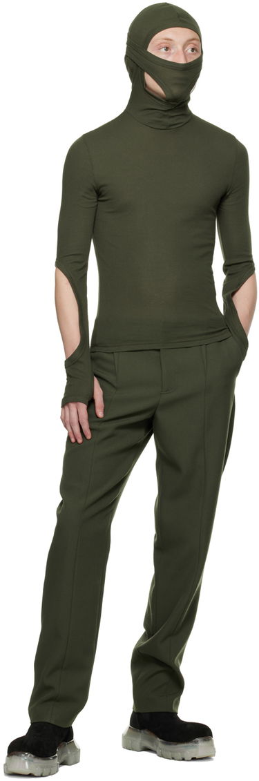 Sweater Dion Lee Dion Lee Interlock Mask Turtleneck Top Grøn | C3078F22, 4