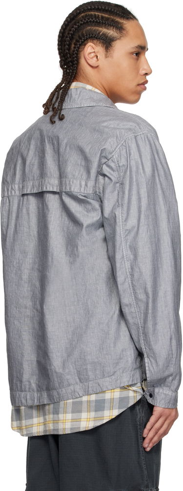 Vindjakke C.P. Company C.P. Company Lino Wax Overshirt Grå | 18CMOS203A-006284G, 2