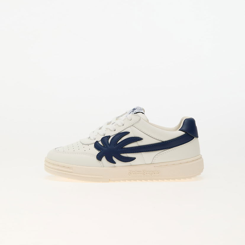 Sneakers og sko Palm Angels Palm Beach University Calf Sn White Blue Hvid | PBIA015F24LEA0020149