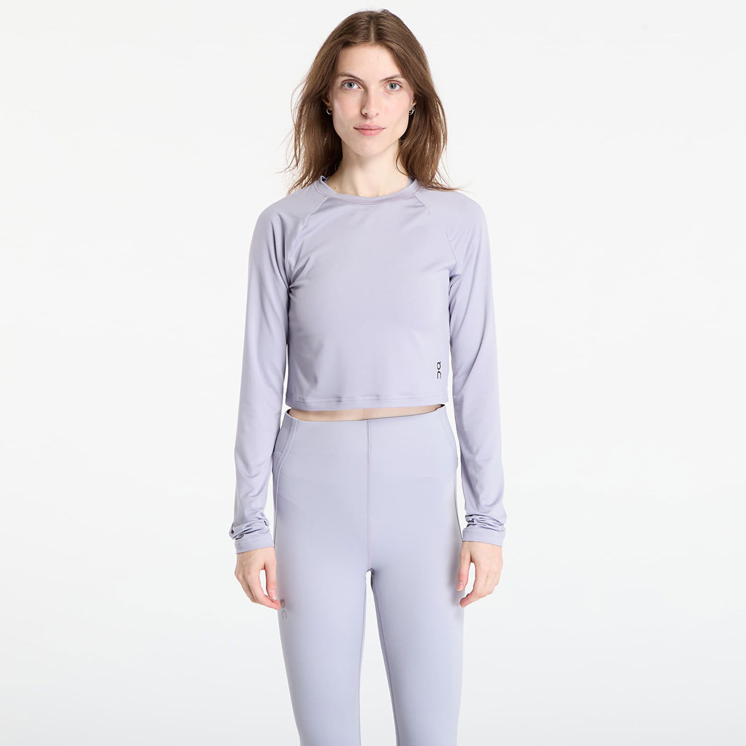 T-shirt On Running T-shirt On Studio Long Tee Crop Purple Lilla | 1WF12430174, 0