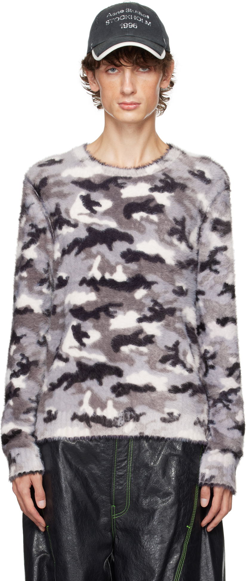 Sweater Acne Studios Sweater Printed Gray Grå | B60335-