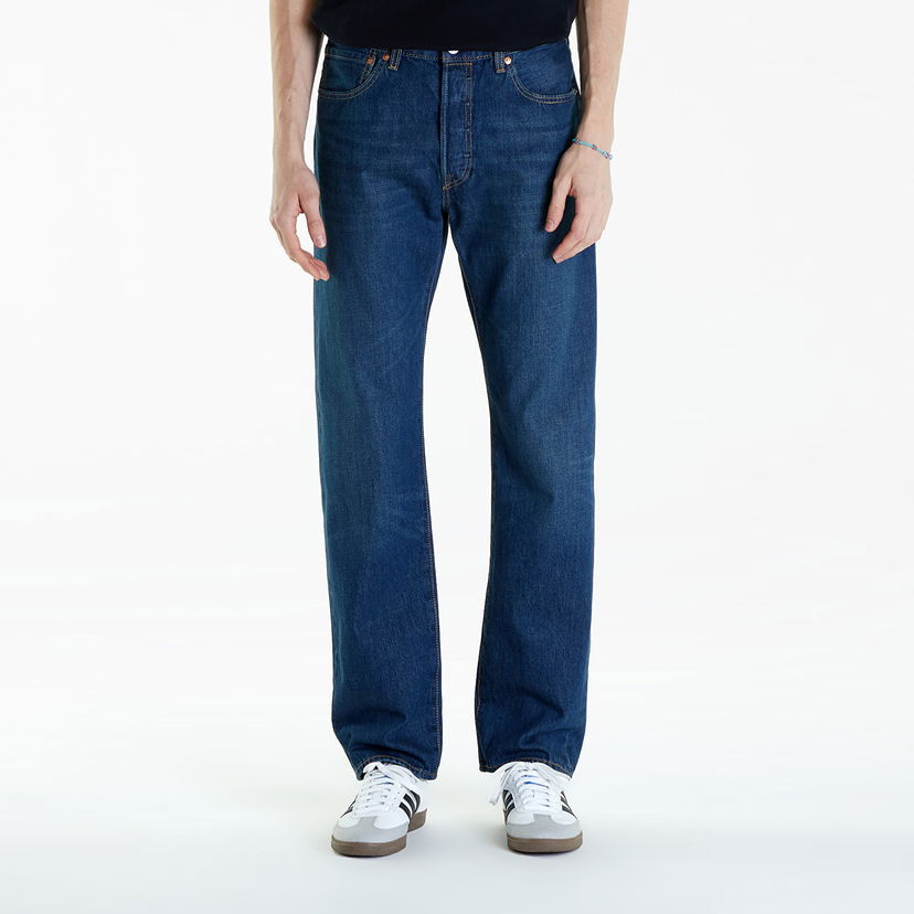Bukser og jeans Levi's Pánské džíny ® 501® Original Jeans Modrá Mørkeblå | 00501-3522