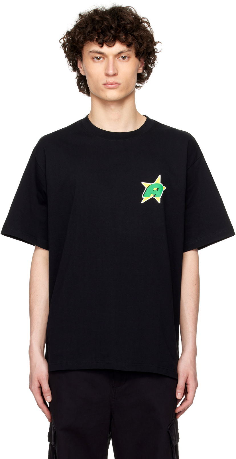 T-shirt Awake NY Awake NY Star A Graphic T-Shirt Sort | AWK-SP25-TS010