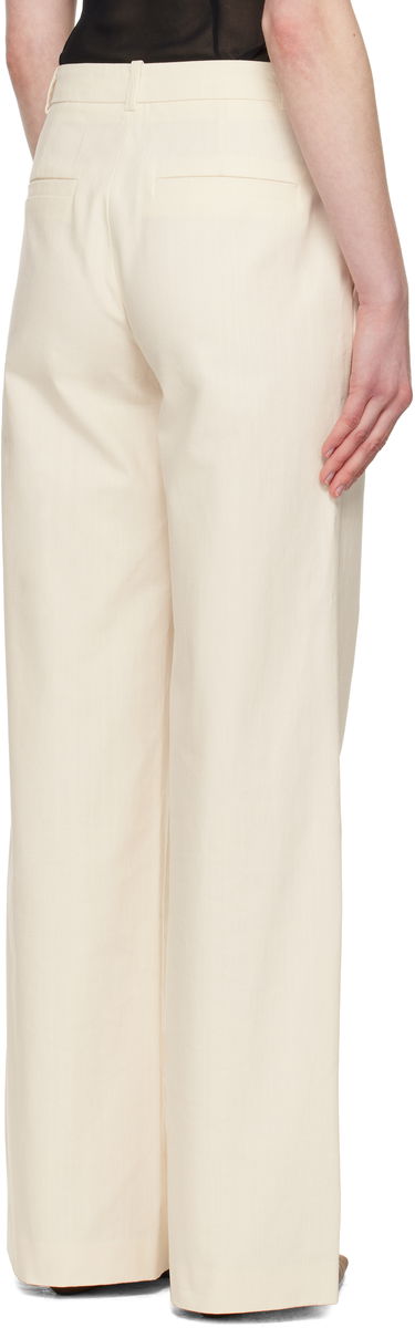 Bukser A.P.C. A.P.C. Margaret Wide-Leg Trousers Beige | COHFU-F08476, 2